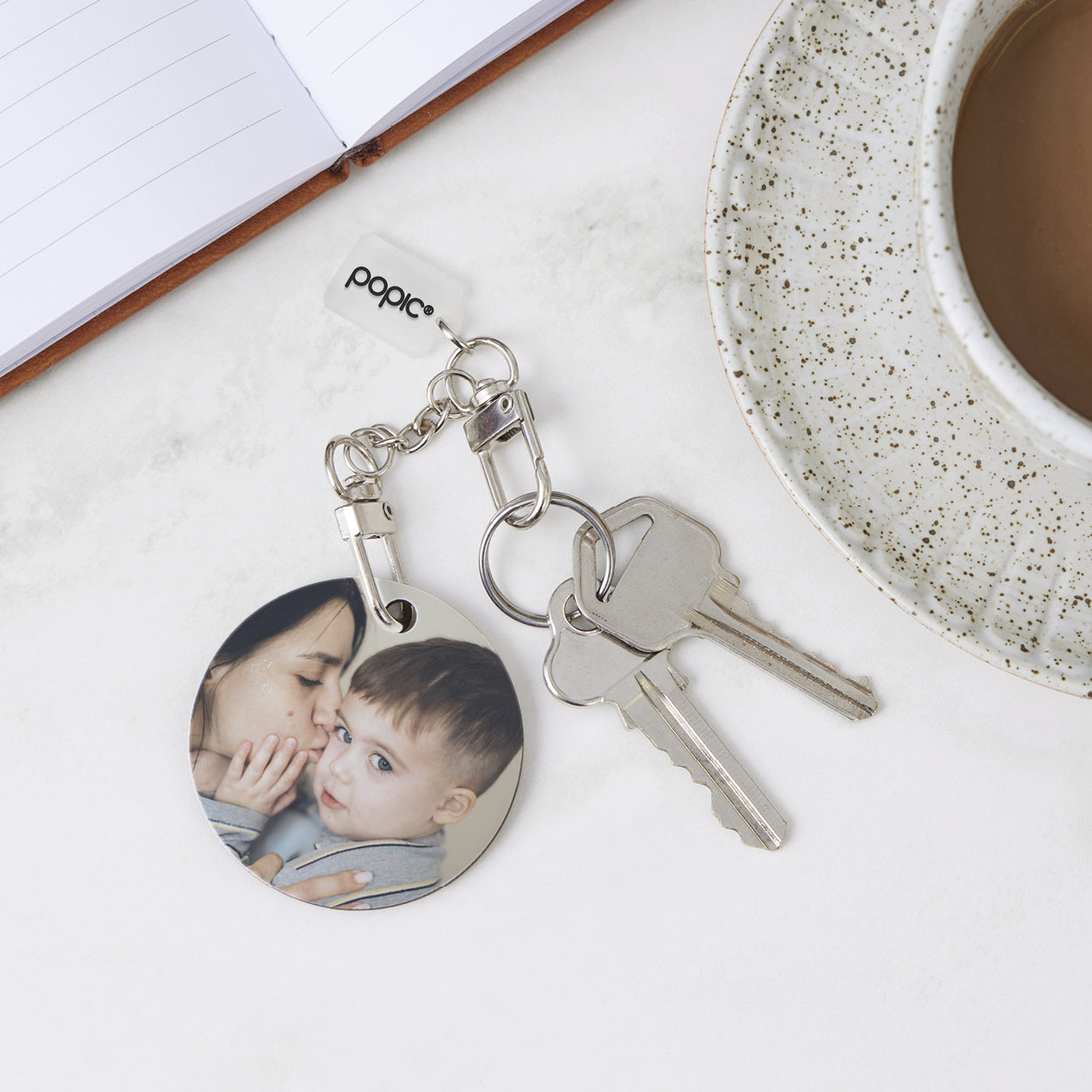 Custom Photo Key Ring | Personalised Keychain by Popic
